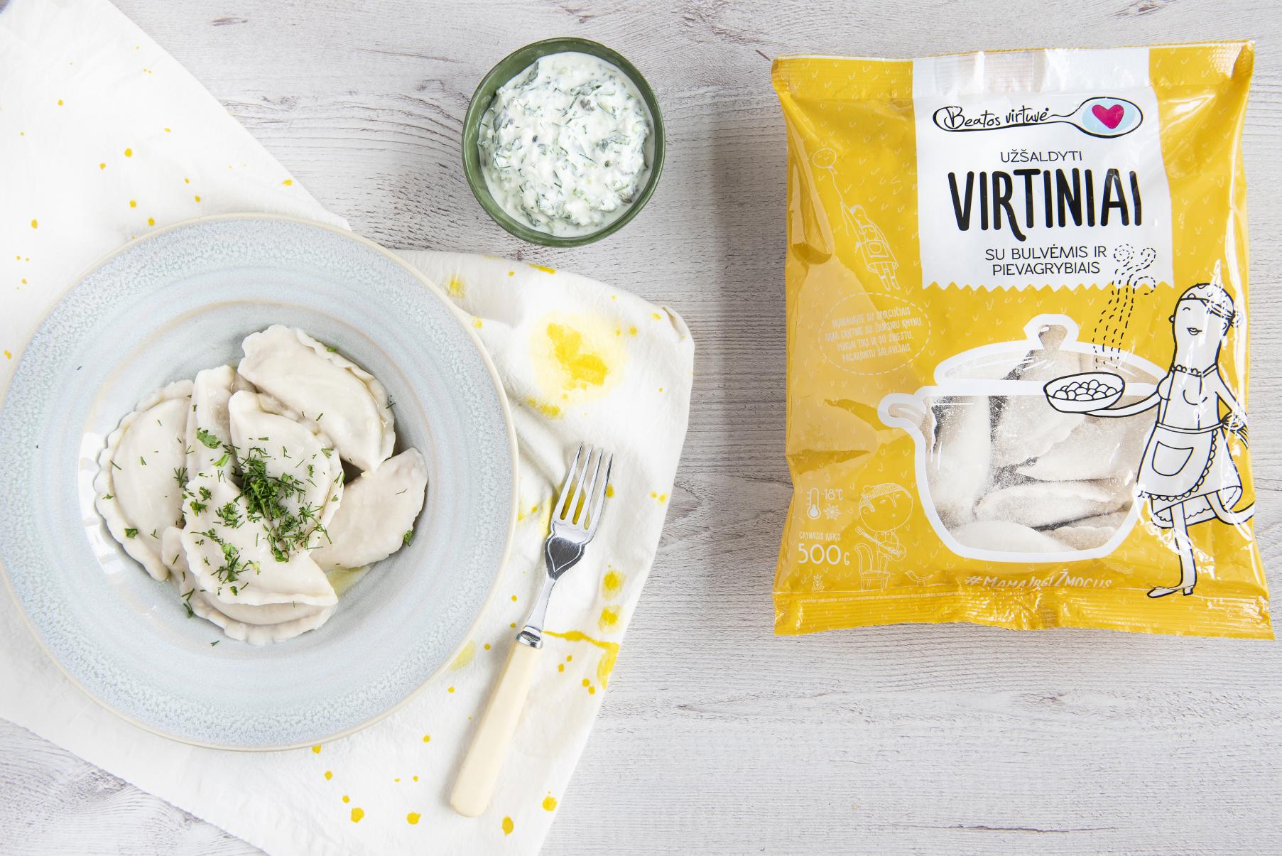 &#8222;Beatos virtuvė&#8221; virtiniai su varškės ir žalumynų pagardu