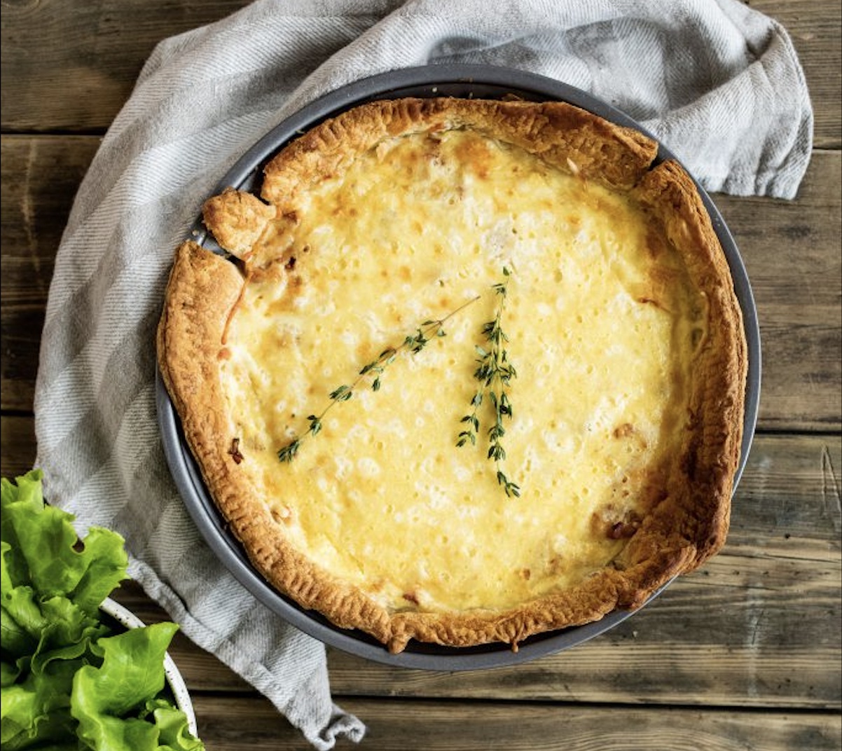 Prancūziškas kišas quiche lorraine