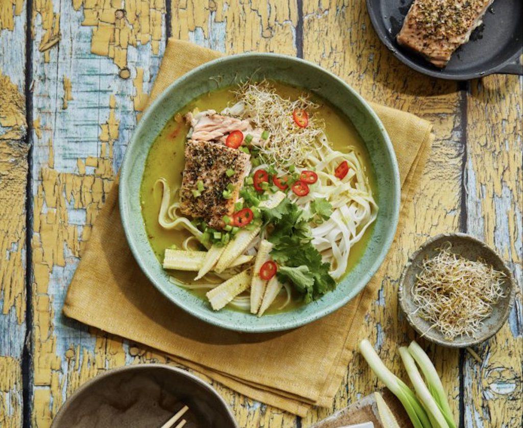 Tailando įkvėpta sriuba su lašiša